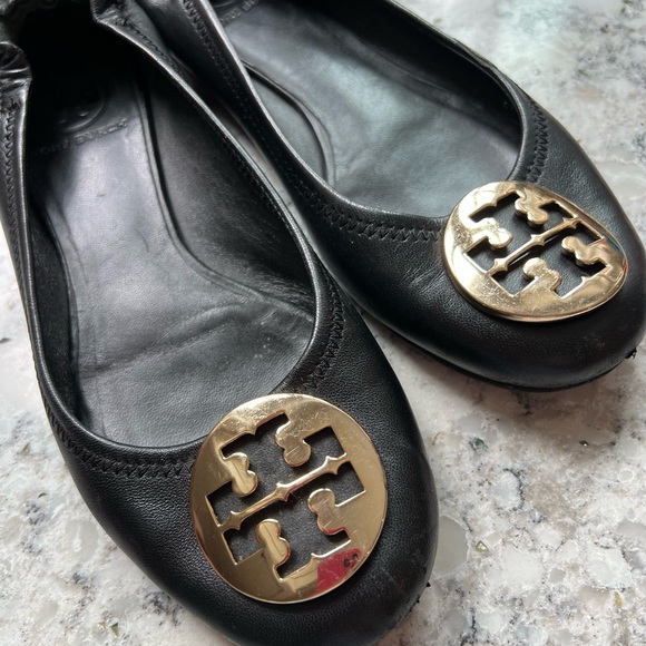 Tory Burch Minnie Travel Ballet Flats (gold) 🌟 - Picture 5 of 5